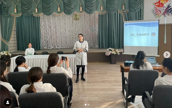 Жасөспірімдер дәрігері Даулбаева А.К., ЗОЖ дәрігері Құдайбергенова А.У. келіп, «Жеке гигиена» тақырыбында әнгіме-дәріс жүргізді.