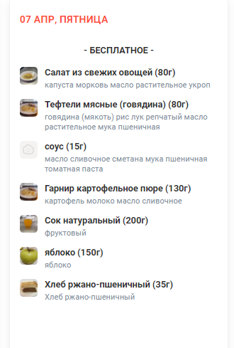 Меню 07.04.2023